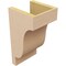 Ekena Millwork 7"W x 7"D x 14"H Wide Newport Rough Cedar Woodgrain TimberThane Corbel, Primed Tan CORUR07X07X14NEWRCPR - alternate 3